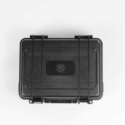 Six Watches Water Resistant Watch Box Black Plastic