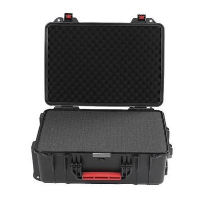 Black Plastic Tool Storage Cases - 1.5kg Weight Durable Shockproof